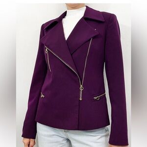 Calvin Klein Purple Zipper Jacket